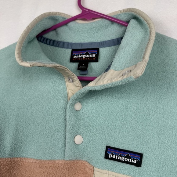 Patagonia Women's Lightweight Synchilla Snap-T Pullover Blue Size S Style 25455 - Picture 10 of 12